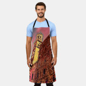 イタリア建絵画築 エプロン (着用した状態)