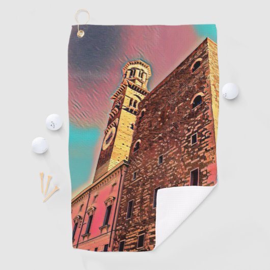 イタリア建絵画築 ゴルフタオル (インサイチュ)