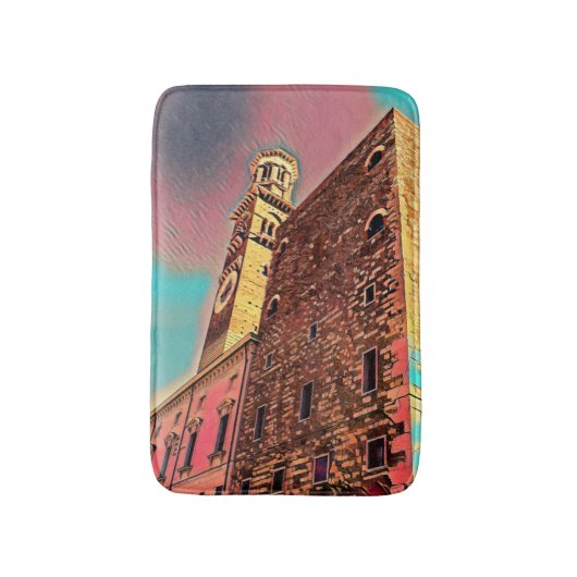 イタリア建絵画築 バスマット (正面縦)