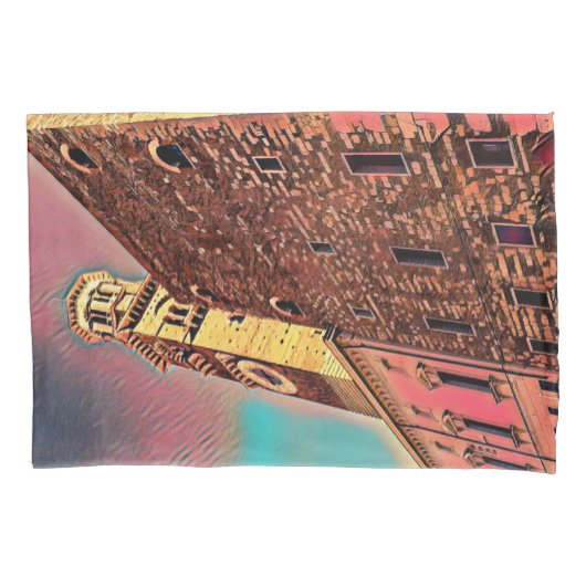 イタリア建絵画築 枕カバー (正面)