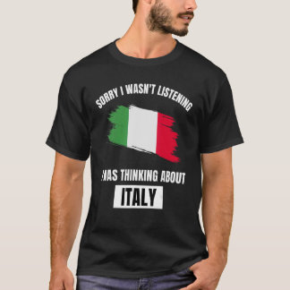イタリア悪聞かった考えるがイタリア Tシャツ