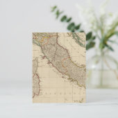 イタリア手彩色地図 ポストカード (スタンド正面)