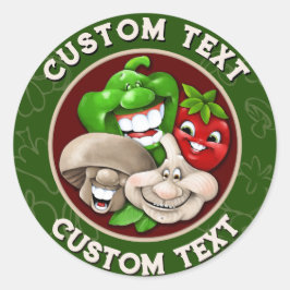 イタリア料理のキッチンをカスタマイズ！ハッピーイタリアンフードキッチン ラウンドシール