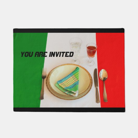 イタリア料理のドアマット ドアマット (正面)