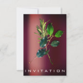 イタリア料理の持続可能性グリーン 招待状 (正面)