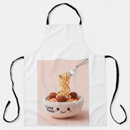 イタリア料理シェフの調理用エプロン「パスタ大好き！」 エプロン