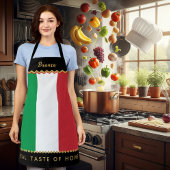 イタリア料理シェフエプロン、イタリア国旗 エプロン