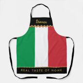 イタリア料理シェフエプロン、イタリア国旗 エプロン (正面)