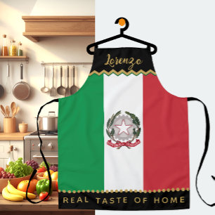 イタリア料理シェフエプロン、キッチン、イタリア国旗エプロン エプロン