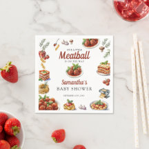 イタリア料理 | 水彩ベビーシャワー