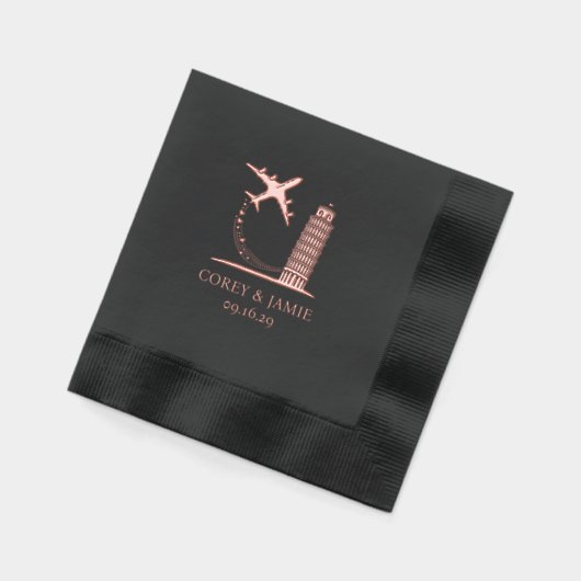 イタリア旅券 箔ナプキン (左)