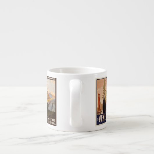 イタリア旅行イタリアン都市ヴィンテージレトロ記念 エスプレッソカップ (裏面)