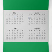 イタリア旅行カレンダー2024デジタルノマド訪問者 三つ折りプログラム (内部中)