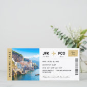 イタリア旅行ギフトチケット搭乗券 (スタンド正面)