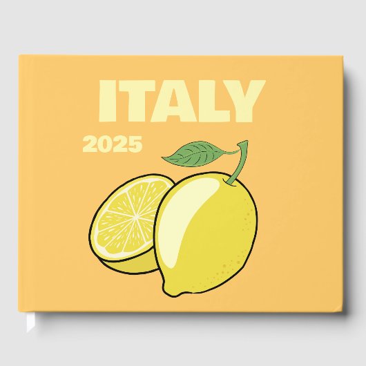 イタリア旅行コーヒーテーブルブック ゲストブック (正面)