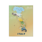 イタリア旅行ポスター。 ノートパッド (回転)
