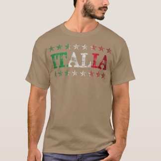 イタリア旅行 イタリア国旗 イタリア イタリア語 誇り イタリア人 Tシャツ