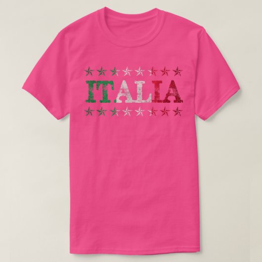 イタリア旅行 イタリア国旗 イタリア イタリア語 誇り イタリア人 Tシャツ (デザイン正面)