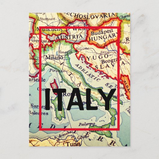 イタリア旅行 ポストカード (正面)