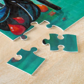 イタリア旅行 – ヴェネツィアの水の色のお土産 ジグソーパズル (側面)