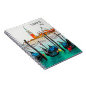 イタリア旅行 – ヴェネツィアの水の色のお土産 ノートブック (右側)