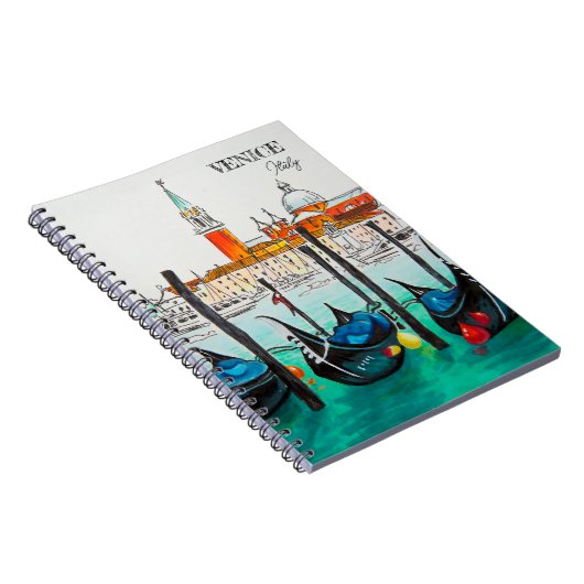 イタリア旅行 – ヴェネツィアの水の色のお土産 ノートブック (右側)