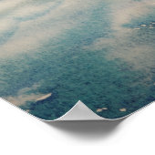 イタリア旅行 – ヴェネツィアの水の色のお土産 ポスター (角)