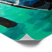 イタリア旅行 – ヴェネツィアの水の色のお土産 ポスター (角)