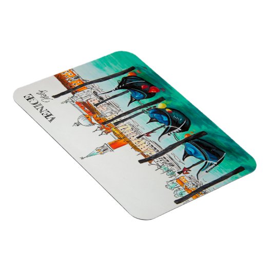 イタリア旅行 – ヴェネツィアの水の色のお土産 マグネット (右側)