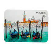 イタリア旅行 – ヴェネツィアの水の色のお土産 マグネット (横)