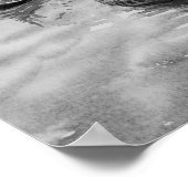 イタリア旅行 – ヴェネツィア黒白のお土産 ポスター (角)