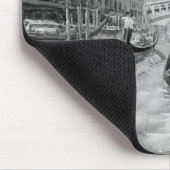 イタリア旅行 – ヴェネツィア黒白のお土産 マウスパッド (コーナー)