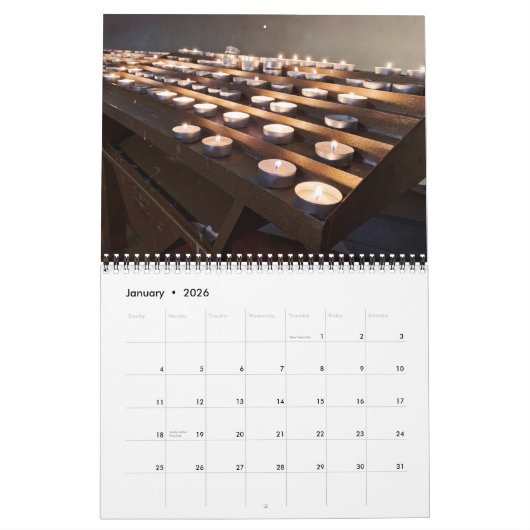 イタリア暦2024 カレンダー (1月 2026)