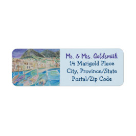 イタリア水彩住所 シール