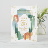 イタリア水彩画アーチ フェリーチェ アンノ ヌオーヴォ ２０２６ シーズンカード (スタンド正面)