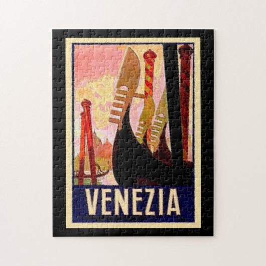 イタリア水路運河 ジグソーパズル (縦)