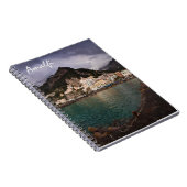 イタリア海辺の町、美しいアマルフィ海岸 ノートブック (右側)