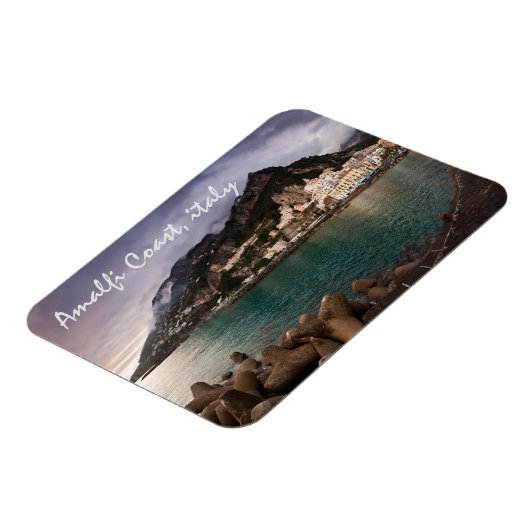 イタリア海辺の町、美しいアマルフィ海岸 マグネット (左側)