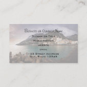 イタリア海辺の町、美しいアマルフィ海岸 名刺 (裏面)