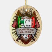 イタリア消防士カスタム名オーナメント セラミックオーナメント (右)