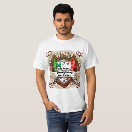 イタリア消防士 Tシャツ (正面フル)