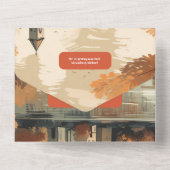 イタリア湖コモデスティネーションウェディング オールインワン招待状 (裏面)