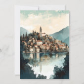 イタリア湖コモデスティネーションウェディング セーブザデート (裏面)