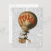 イタリア熱気球 ポストカード (正面/裏面)