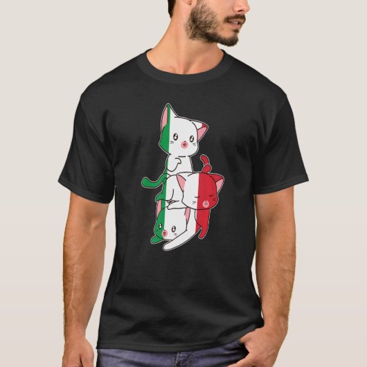 イタリア猫イタリアン達 Tシャツ (正面)