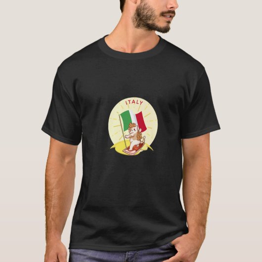 イタリア猫フライドポテト Tシャツ (正面)