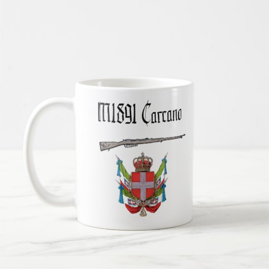 イタリア王国 第一次世界大戦 M1891 カルカノ銃 コーヒーマグカップ (左)