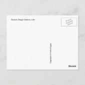 イタリア産ひまわり ポストカード (裏面)