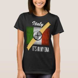 イタリア私のDNA分子フラッグイタリアンロティーニ Tシャツ