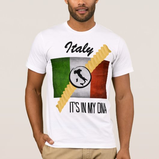 イタリア私のDNA祖先フラグRotiniイタリアンにある Tシャツ (正面)